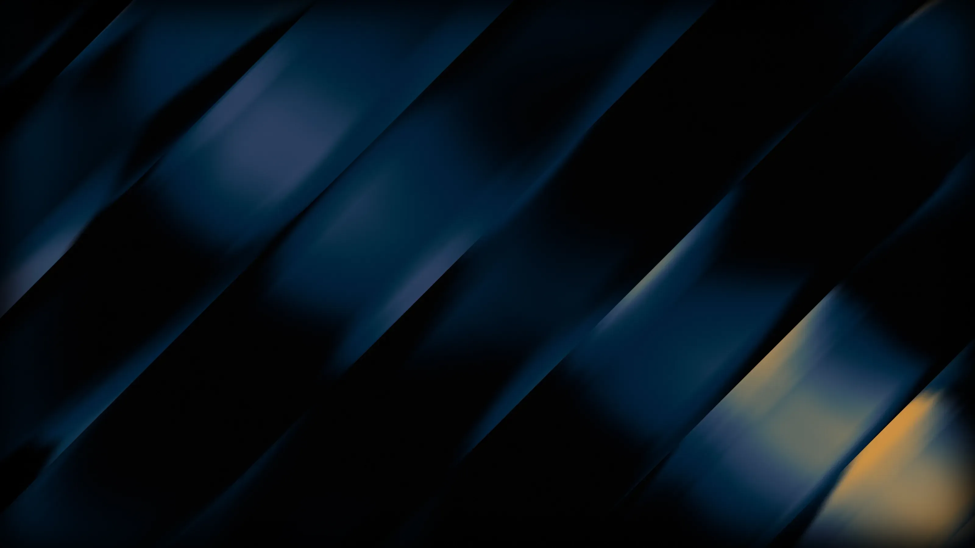 Formas metálicas rectas con un gradiente azul.